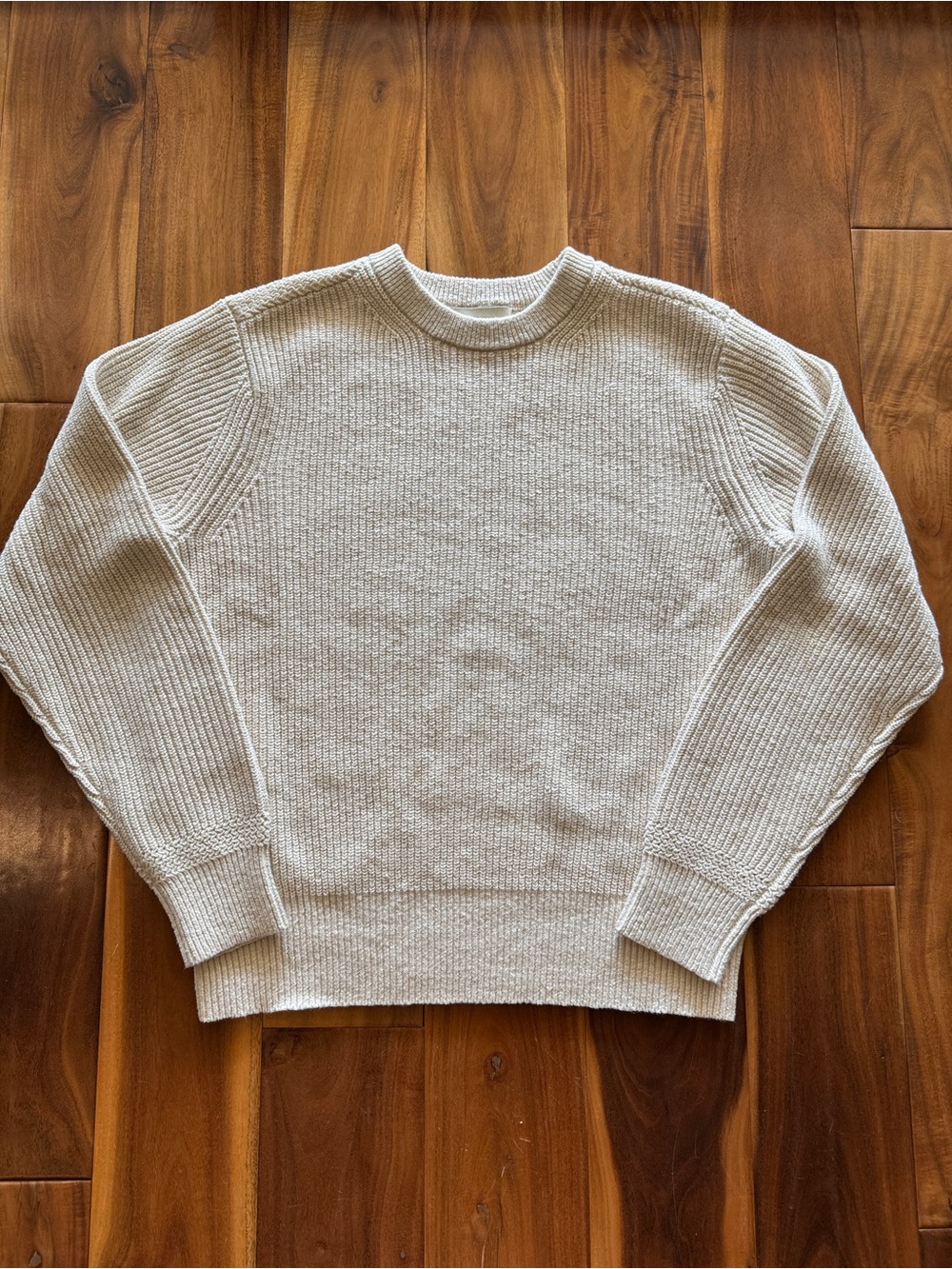 Buck Mason women’s Crewneck Knit Sweater — Cream